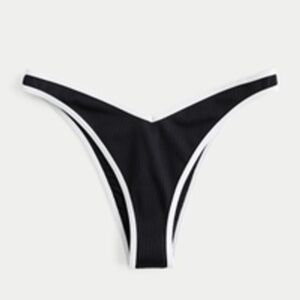 Ribbed High-Leg V-Waist Cheekiest Bikini Bottom